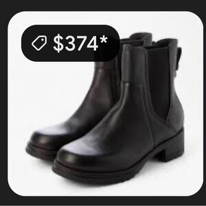 Cole Haan Waterproof Black Leather Chelsea Ankle Boots Pull Ons NWT NO BOX